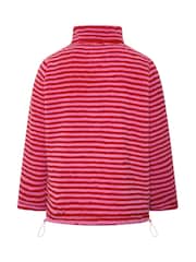 Yours Curve Pink Sherpa Borg Quarter Zip Fleece - Image 6 of 6