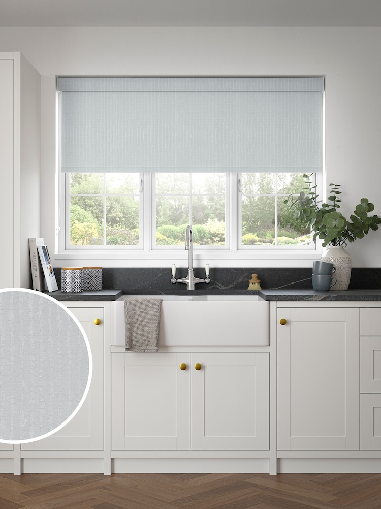 White Devon Made to Measure Blackout Roller Blind - Image 1 of 6