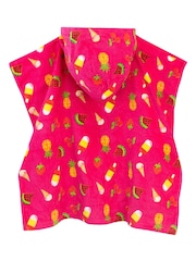 Character Pink Paw Patrol License Kids Printed Swim And Beach 100% Cotton Towel Poncho - Image 2 of 5