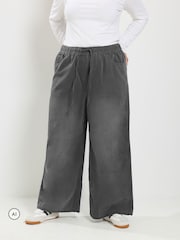 Yours Curve Grey Pull On Jeans - Image 1 of 6