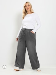 Yours Curve Grey Pull On Jeans - Image 2 of 6