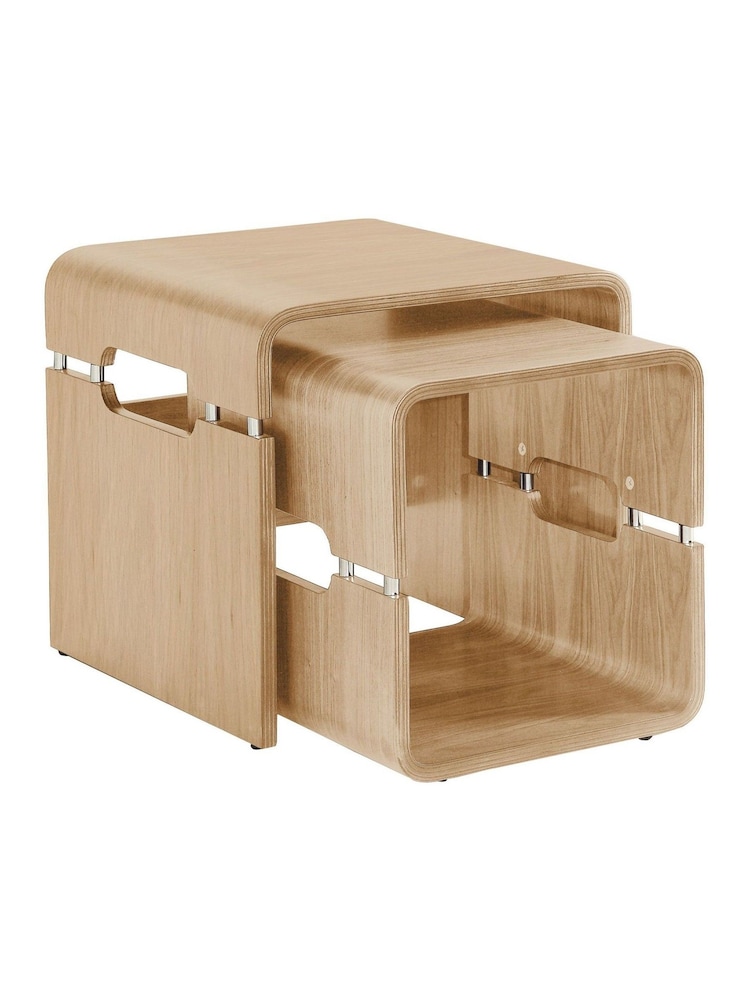 Jual Oak Havana Nest of Tables - Image 2 of 5