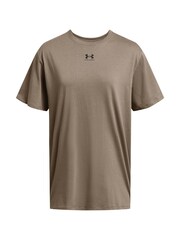 Under Armour Taupe Brown Campus Oversize T-Shirt - Image 3 of 4