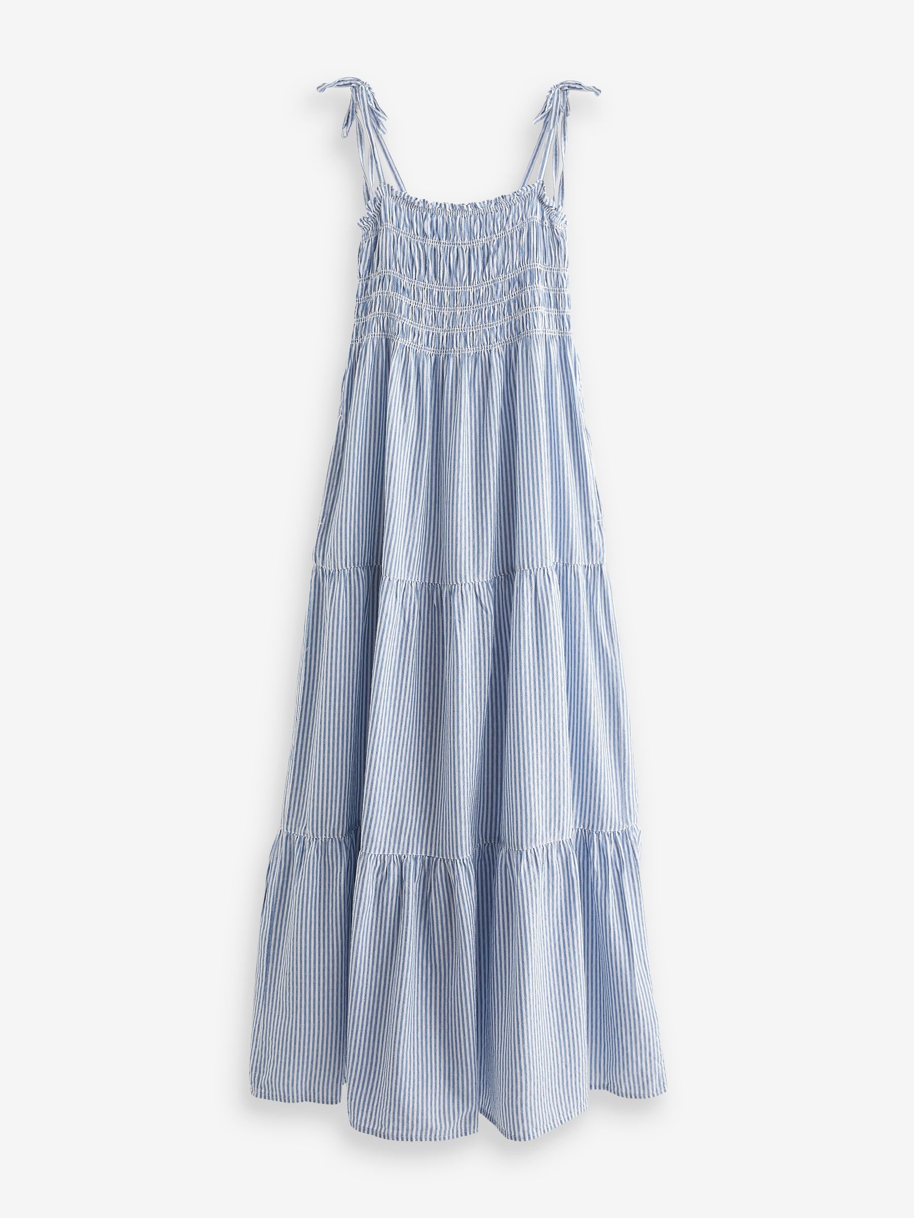 Blue Stripe Maxi Summer Dress