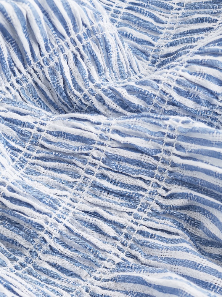 Blue Stripe Maxi Summer Dress - Image 6 of 6