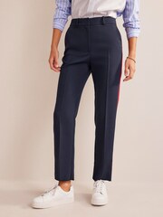 Boden Blue Petite Kew Side Stripe Trousers - Image 1 of 5