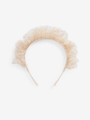 Cream Tulle Ruffle Alice Band - Image 1 of 1