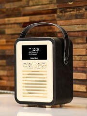 View Quest Black Mini Retro DAB Radio - Image 1 of 1
