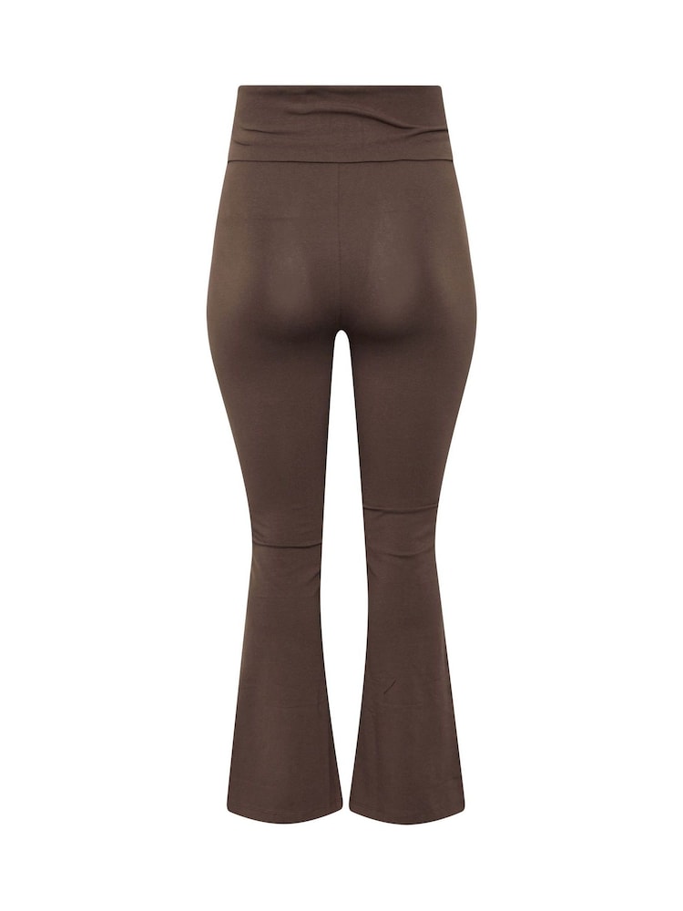 Yours Curve Limited Fold Over Kick Flare Bukser - Billede 7 af 7