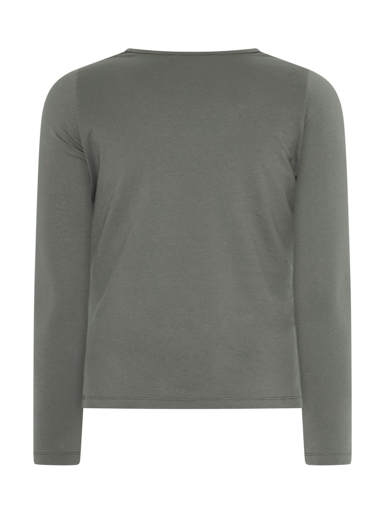 Yours Curve Grey Limited Button Waist Detail Sweatshirt - Image 6 of 6