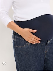 Yours Curve Blue Maternity Slouchy Jeans - Image 4 of 6