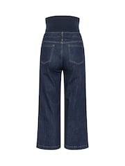 Yours Curve Blue Maternity Slouchy Jeans - Image 6 of 6