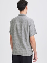 Casual Friday Blue Sauby Linen Shirt - Image 2 of 8
