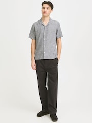 Casual Friday Blue Sauby Linen Shirt - Image 3 of 8