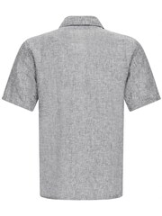 Casual Friday Blue Sauby Linen Shirt - Image 7 of 8
