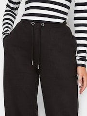 Long Tall Sally Black Dark Wide Leg Joggers - Image 3 of 3