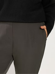 Yours Curve Brown Darted Waist Trousers - Image 4 of 6