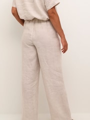 Cream Bellis 100% Linen Wide Legged Trousers - Image 2 of 6