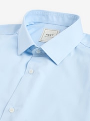Белый/синий - Обычный крой - Easy Care Short Sleeve Smart Shirts 2 Pack - Изображение 9 из 10