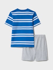 Crew Clothing Grey Cotton Pyjamas Shorts Set - Image 2 of 3