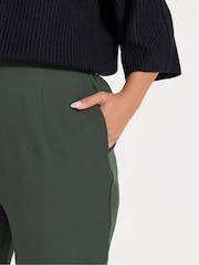 Yours Curve Green Darted Waist Trousers - Image 4 of 4