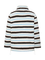 Yours Curve Cream Sherpa Borg Quarter Zip Fleece - Image 6 of 6