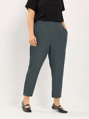 Yours Curve Grey Darted Waist Trousers - Image 1 of 6