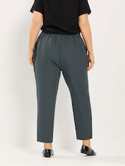 Yours Curve Grey Darted Waist Trousers - Image 3 of 6