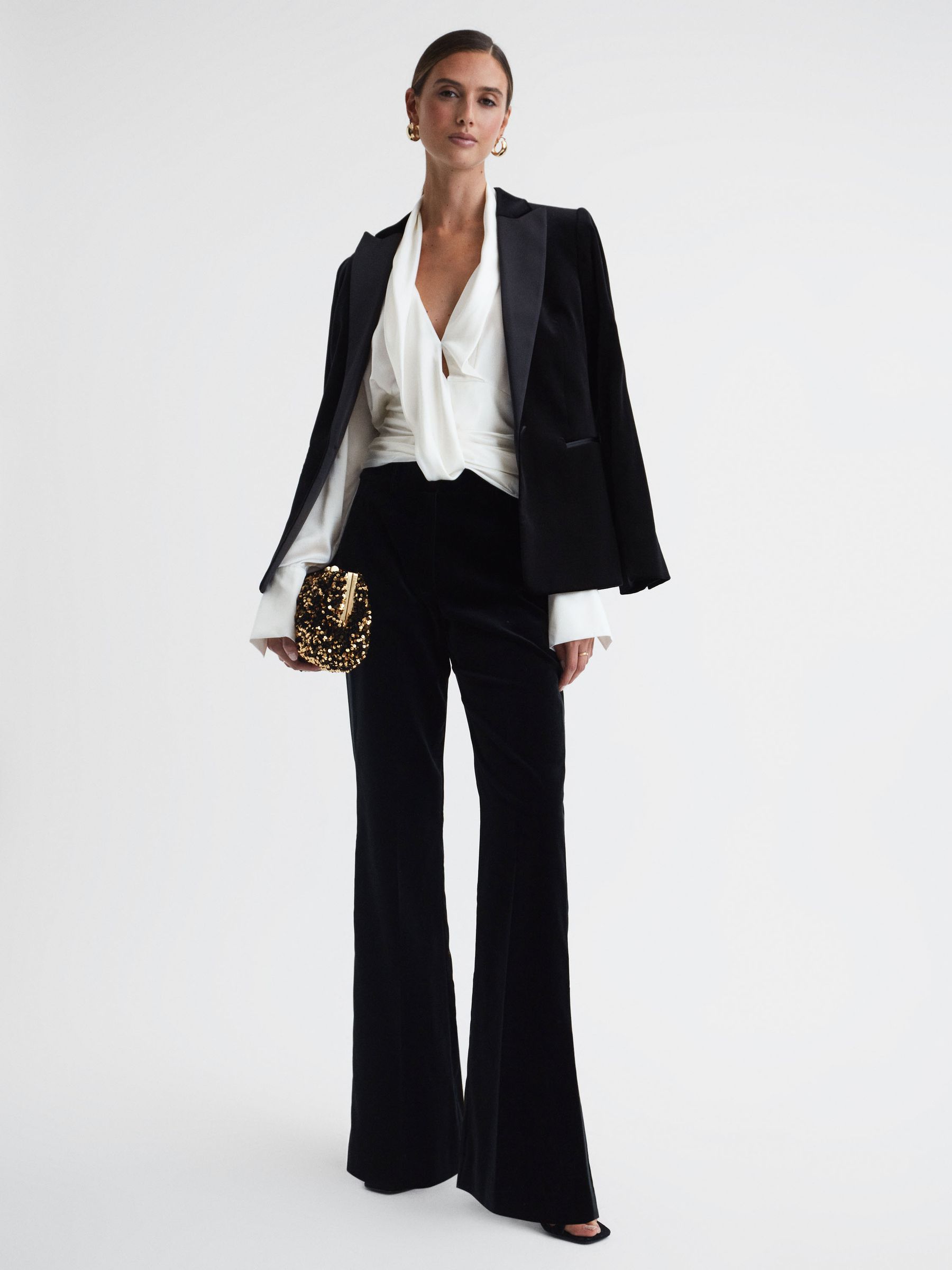 海外限定】REISS☆スカートBlack/Ivory Ivy Striped Lace Trim 海外限定】REISS☆スカートBlack/Ivory Ivy Striped Lace Trim