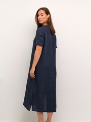 Cream Bellis 100% Linen Maxi Dress - Image 2 of 5