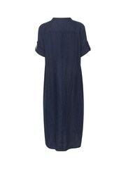 Cream Bellis 100% Linen Maxi Dress - Image 5 of 5