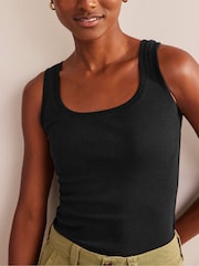 Boden Black Essential Scoop Neck Vest - Image 1 of 5