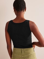Boden Black Essential Scoop Neck Vest - Image 2 of 5