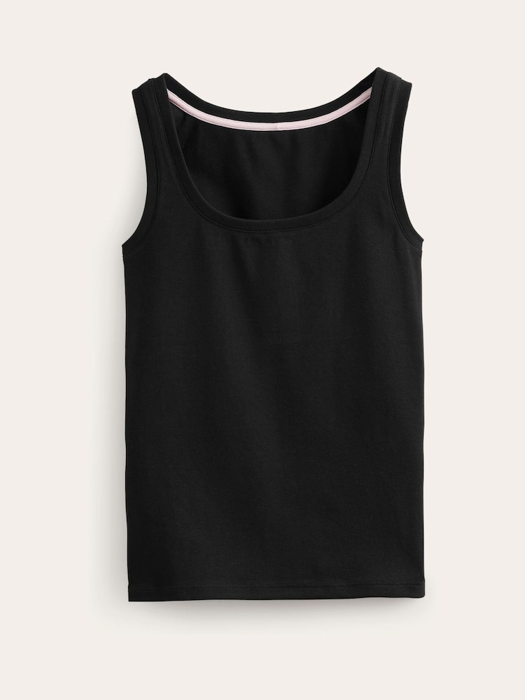 Boden Black Essential Scoop Neck Vest - Image 5 of 5