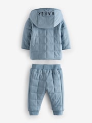 Baker by Ted Baker Blue Quilted 3 Piece Jacket Set - Image 8 of 11