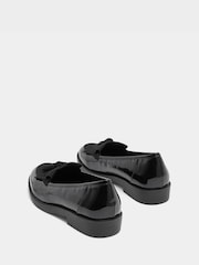 Yours Curve Black Faux Leather Fringed Tassel Loafers in Wide E Fit - Image 5 of 6