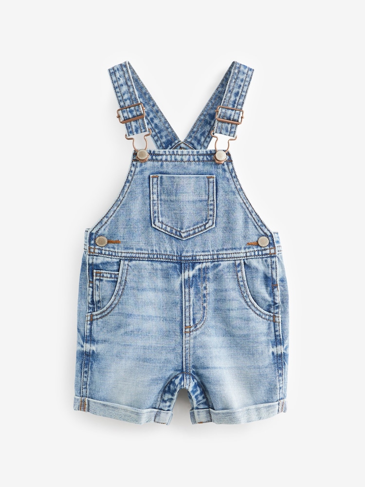 Light Wash 100% Cotton Denim Dungarees (3mths-7yrs) - Image 5 of 7