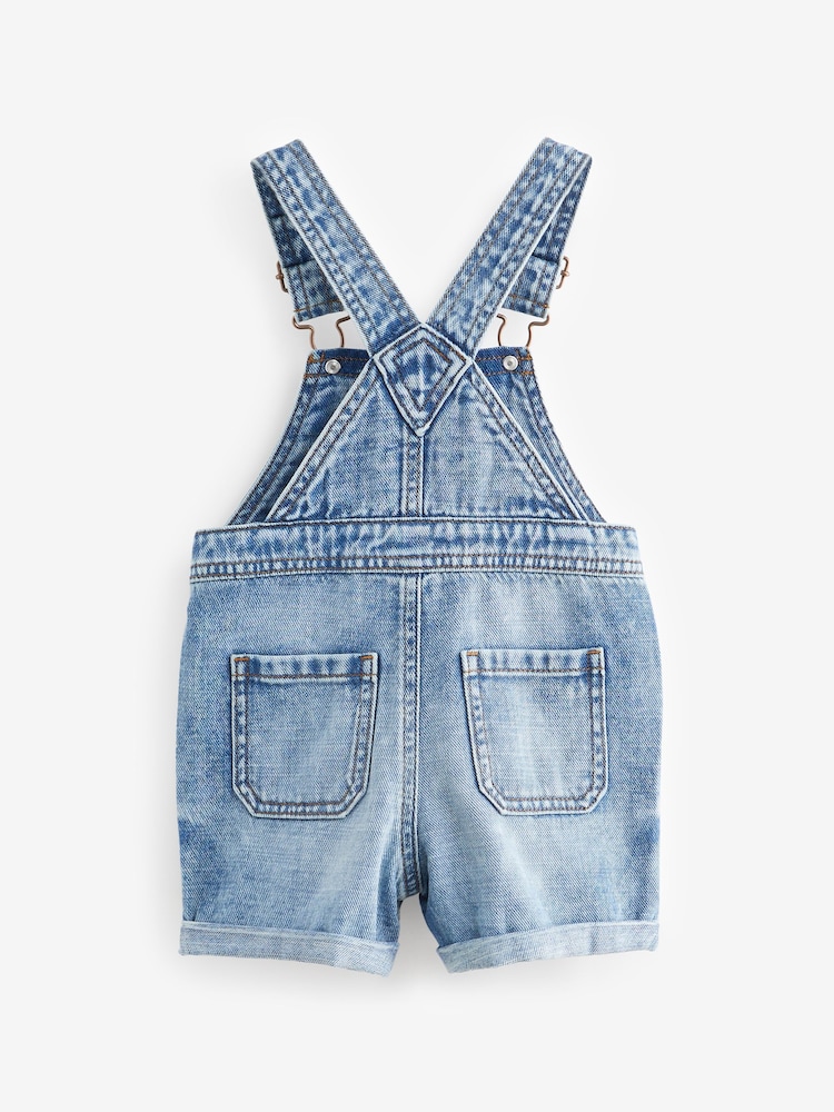 Light Wash 100% Cotton Denim Dungarees (3mths-7yrs) - Image 6 of 7