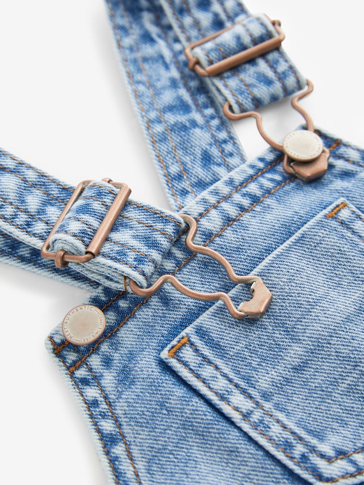 Light Wash 100% Cotton Denim Dungarees (3mths-7yrs) - Image 7 of 7