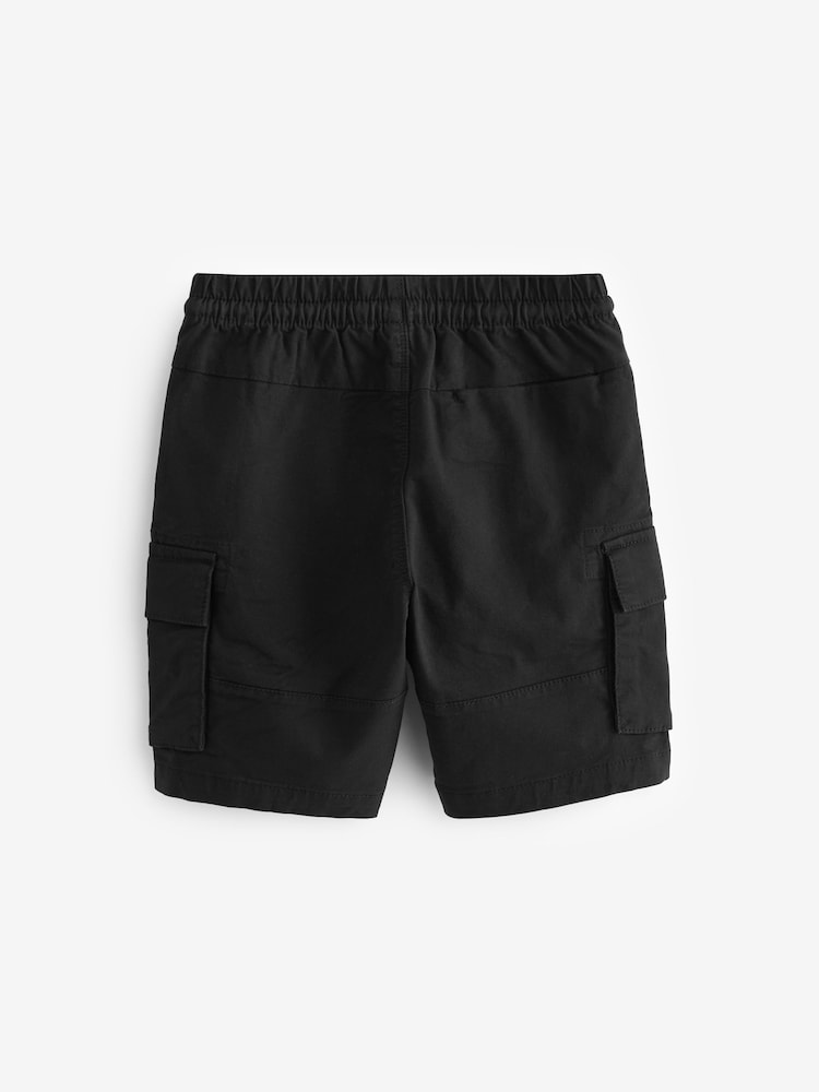 Black Single Cargo Shorts (3-16yrs) - Image 2 of 3