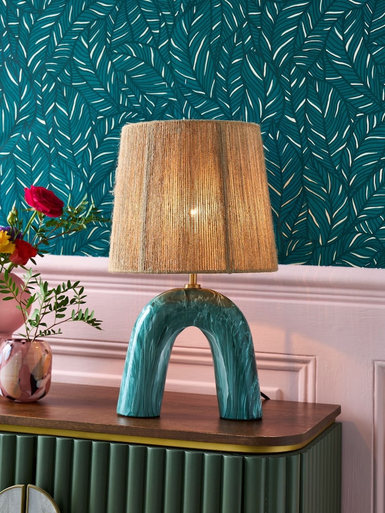 Clarke and Clarke Green Tula Table Lamp - Image 1 of 3