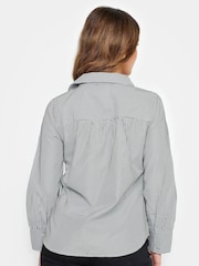 M&Co Blue Petite Stripe Blouses - Image 2 of 4