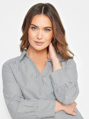 M&Co Blue Petite Stripe Blouses - Image 3 of 4