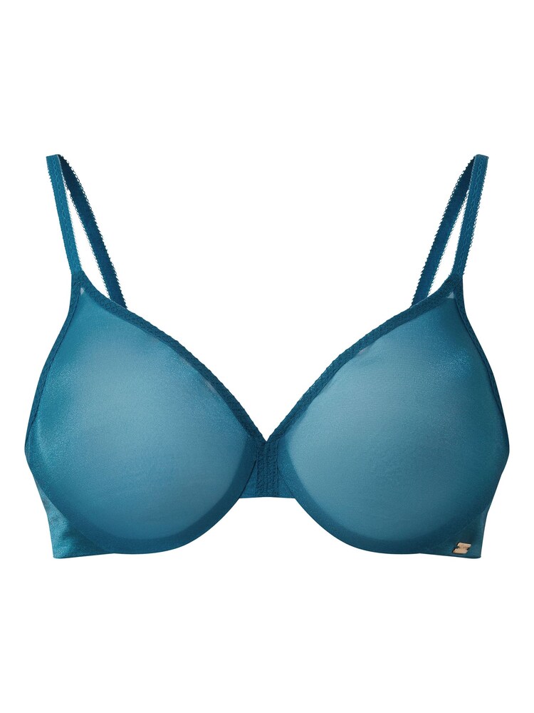 Buy Gossard Blue Glossies Teal Sheer Bra from Next Qatar