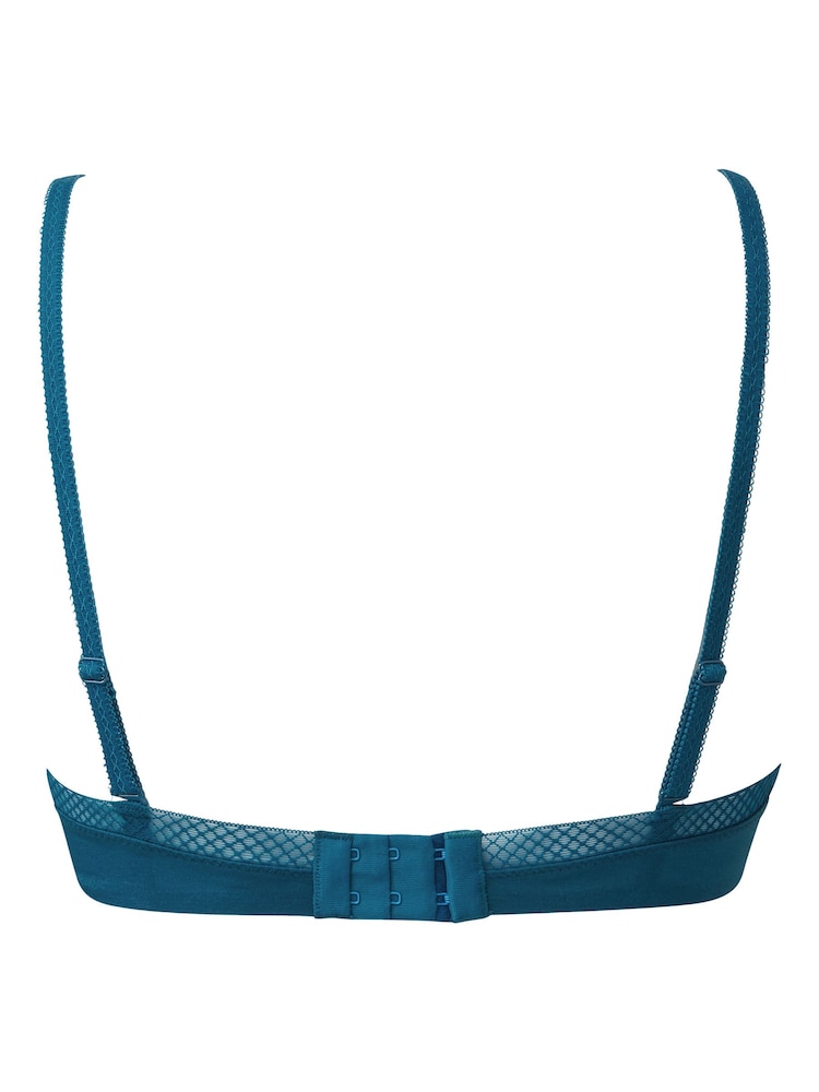 Gossard Blue Glossies Teal Sheer Bra - Image 4 of 4 Gossard Blue Glossies Teal Sheer Bra - Image 4 of 4