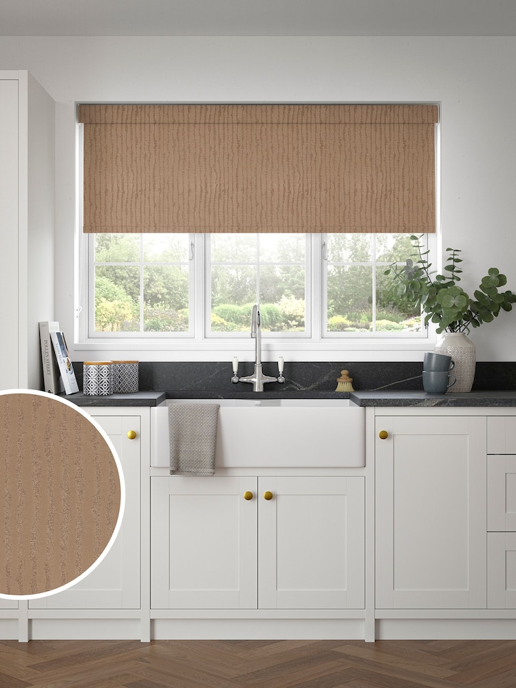 Natural Bronze Devon Made to Measure Blackout Roller Blind - Image 1 of 6