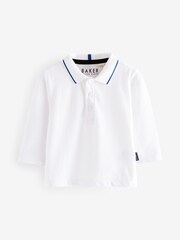 Baker by Ted Baker Blue Dungaree and Polo Shirt Set - Image 2 of 5
