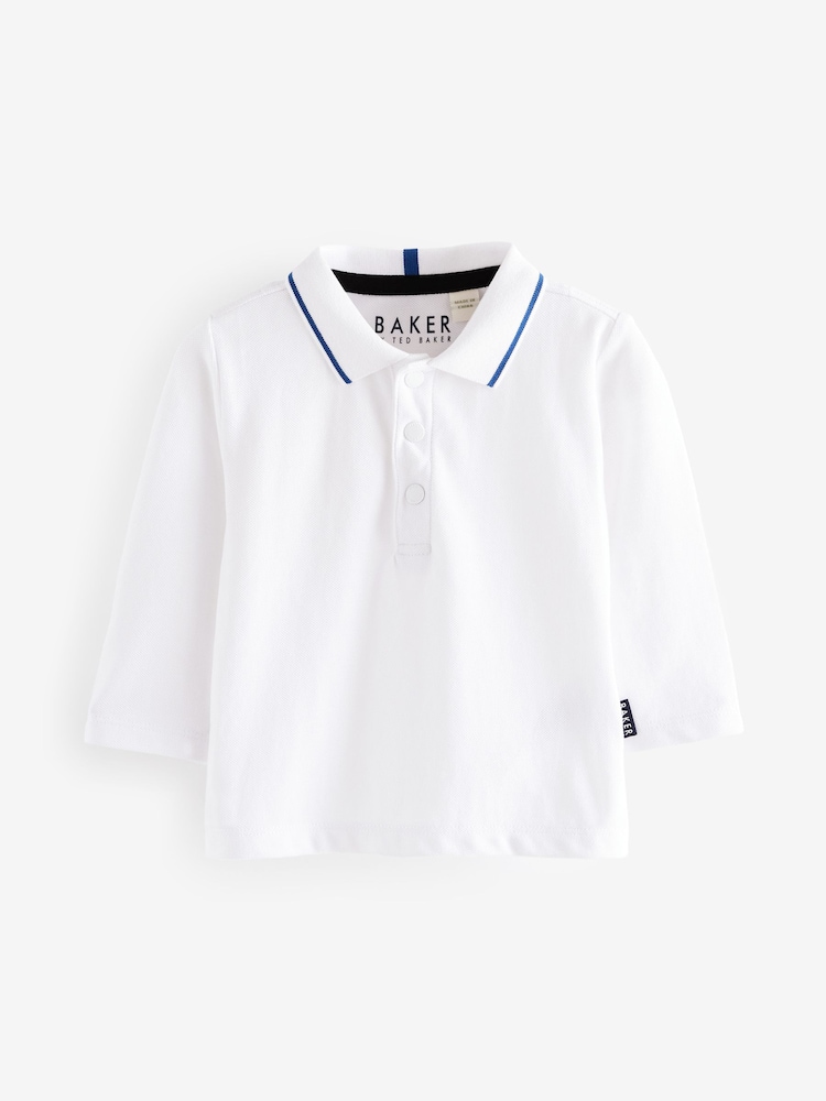 Baker by Ted Baker Blue Dungaree and Polo Shirt Set - Image 2 of 5
