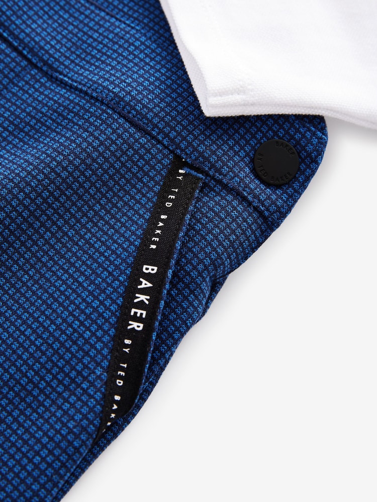 Baker by Ted Baker Blue Dungaree and Polo Shirt Set - Image 5 of 5