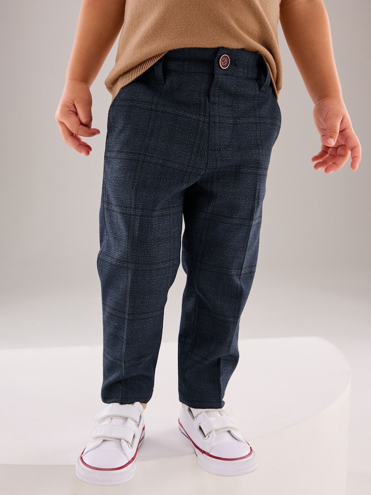 Marineblau - Smart Check Trousers (3mths-7yrs) - Bild 1 von 7 Marineblau - Smart Check Trousers (3mths-7yrs) - Bild 1 von 7
